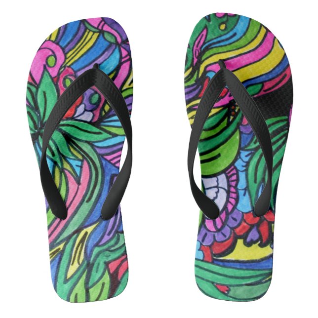 Tongs le feuilleter seul Slip-on Flip, flops (Semelle)