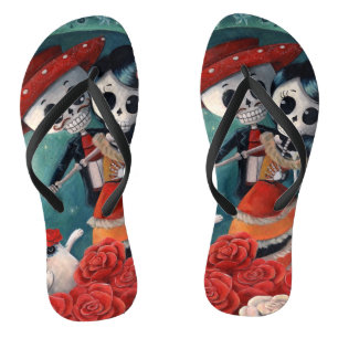 Tongs Le Jour des Amateurs de squelettes morts