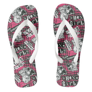 Tongs Le motif carreau punk des Hex Girls