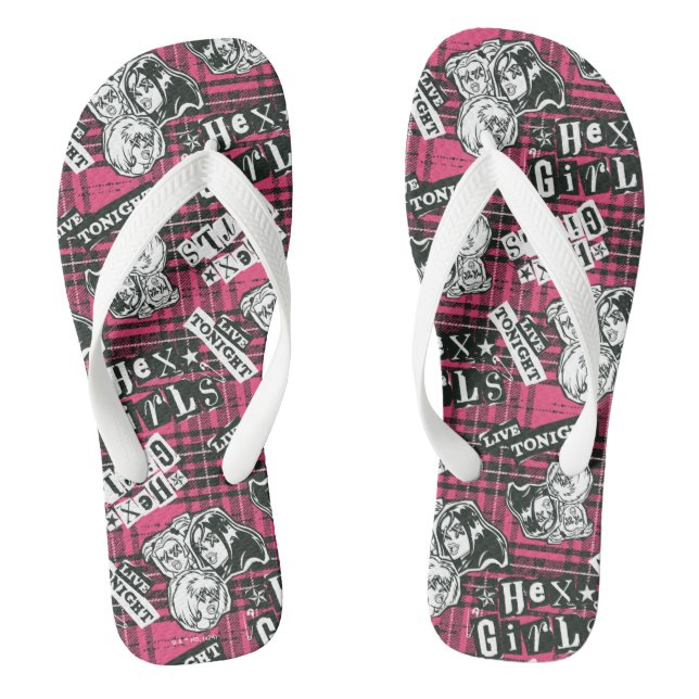 Tongs Le motif carreau punk des Hex Girls (Semelle)