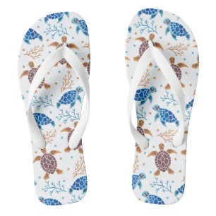 Tongs Le Motif de la tortue de mer