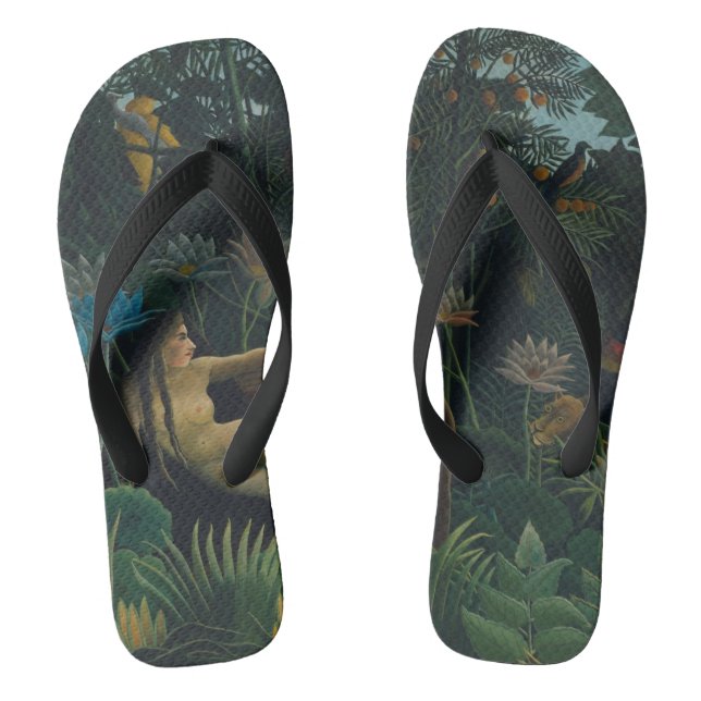 Tongs Le Rêve (Le Rêve Exotique) de Henri Rousseau (Semelle)