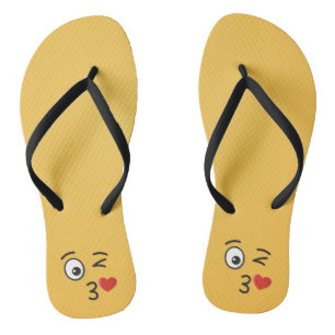 Tongs Le visage Jetant un baiser