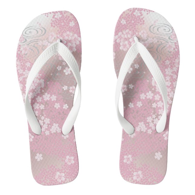 Tongs Leggings en fleurs de cerises (Semelle)