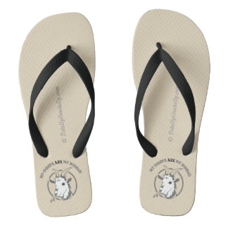 Tongs LES CHÈVRES SONT MON MONDE | par TotallyGoatally™
