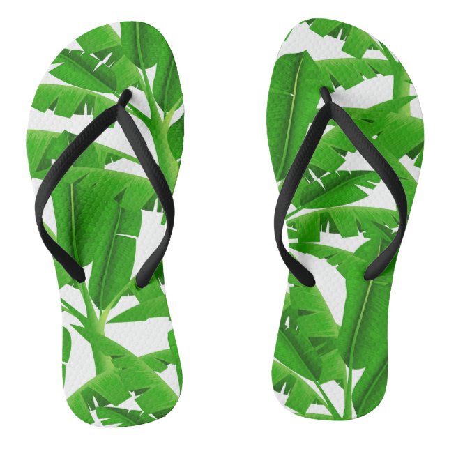Tongs Les palmiers tropicaux verts (Semelle)