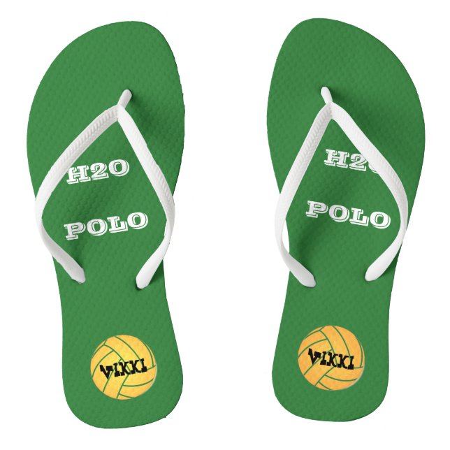 Tongs Les pieds de polo d'eau éditent des initiales (Semelle)