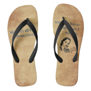 Tongs Les princesses de SlipperyJoe applaudissent affich