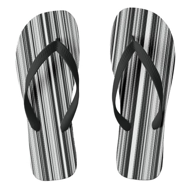 Tongs Lignes noires et blanches (Semelle)