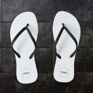 Tongs Logo d'affaires circulaire personnalisé minimalist