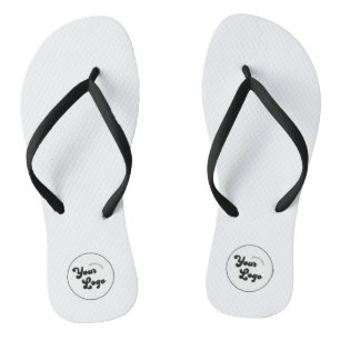 Tongs Logo noir et blanc classique Business Promotion