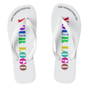 Tongs Logo personnalisé et site Web Flip Flops promotion