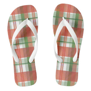 Tongs Madras Plaid Noël