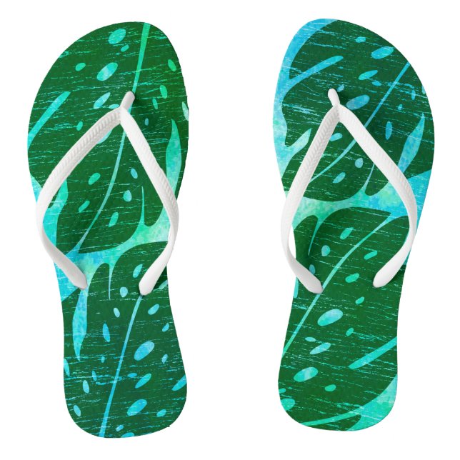 Tongs Maikai Hawaiian Monstera Cravate-Dye Mélange (Semelle)