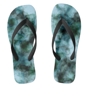 Tongs Marbre bleu vert