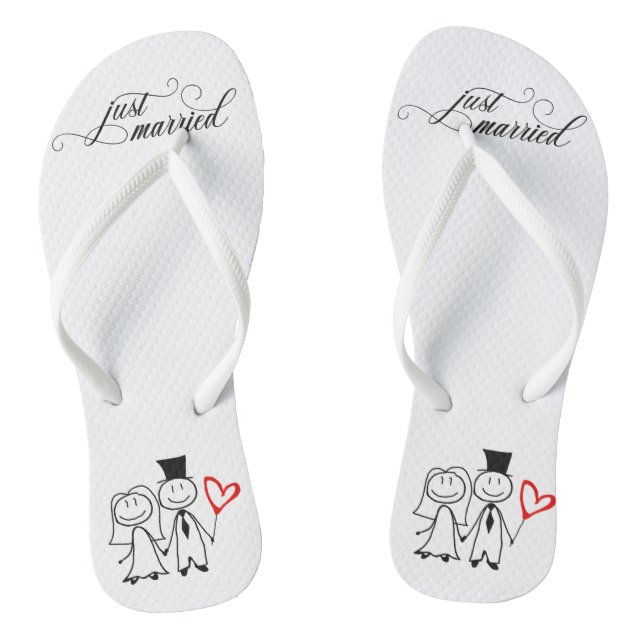 Tongs Mariage Marié Couple (Semelle)
