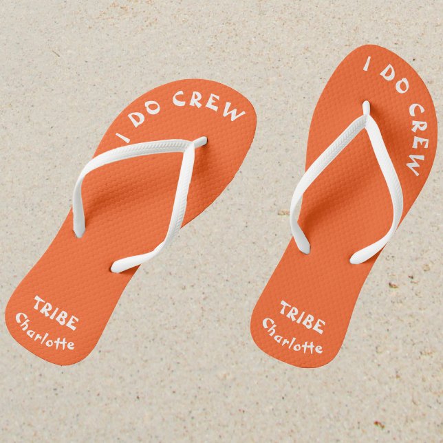 Tongs Mariée Tribe I Do Crew Neon Orange (Sand)