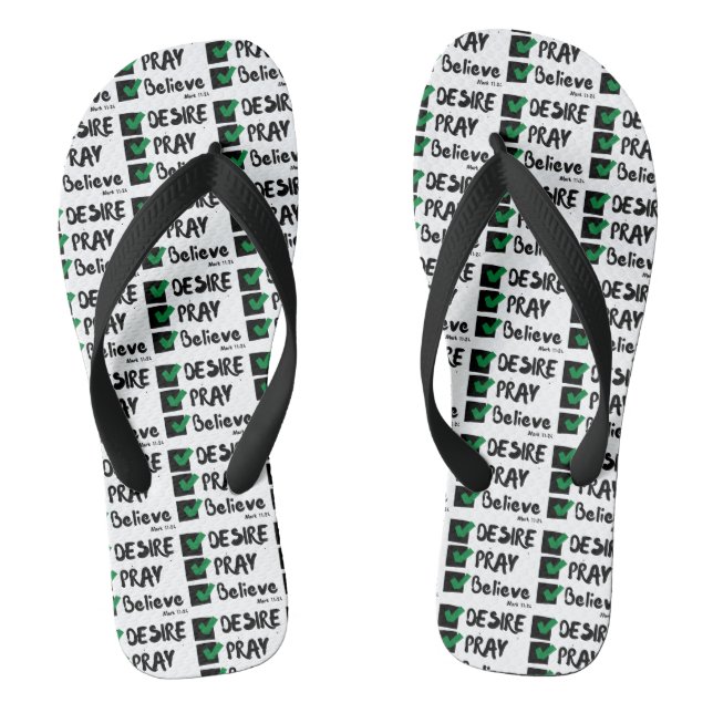 Tongs Mark 11:24 KJV Bible Ecriture Tout-En Unisex (Semelle)