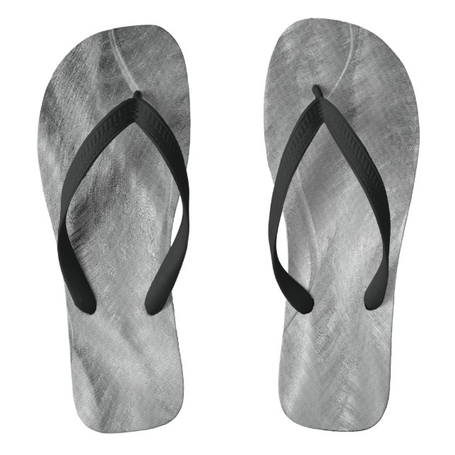 Tongs Métal brossé argenté (Semelle)