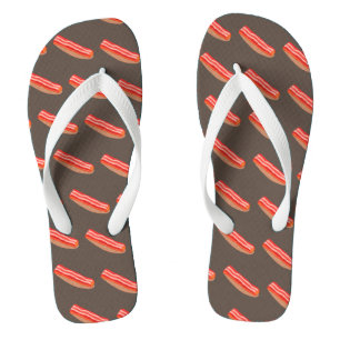 Tongs Mignon Bacon Drôle 
