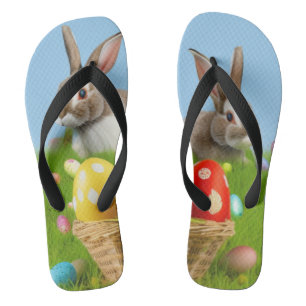 Tongs Mignonne Bunnyfor Pâques pour une humeur positive