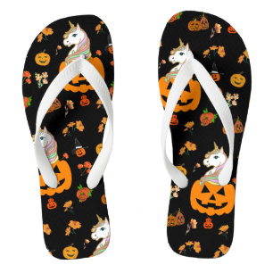 Tongs Mikitiez halloween licorne éffrayant octobre autom