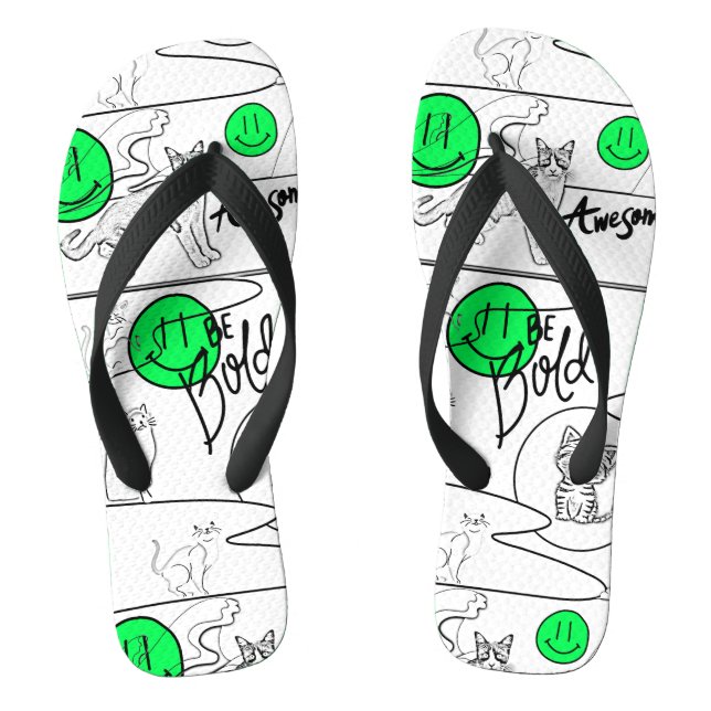 Tongs Mikitiez meow été fêter plage (Semelle)