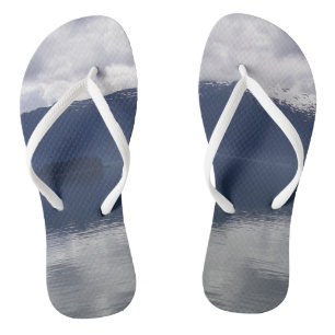 Tongs Misty Alaskan Sea dans les tons bleu