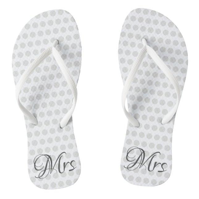 Tongs Mme Bridal Elegant Wedding Day Femens White (Semelle)