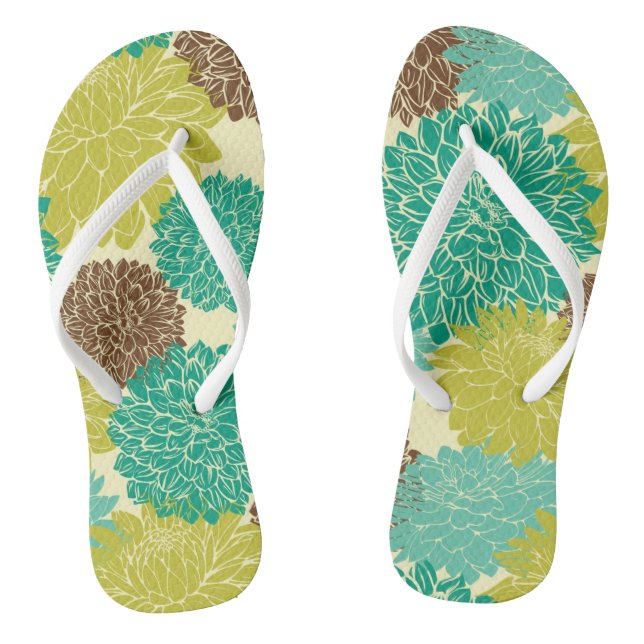 Tongs Modèle floral 12 (Semelle)