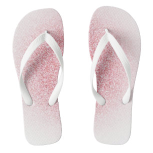 Tongs Moderne Elégant Modèle Rose Or Blanc tendance