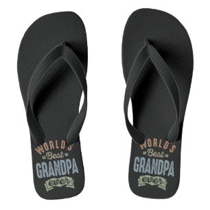 Tongs Monde meilleur grand-père