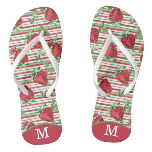 Tongs Monogramme de fraise