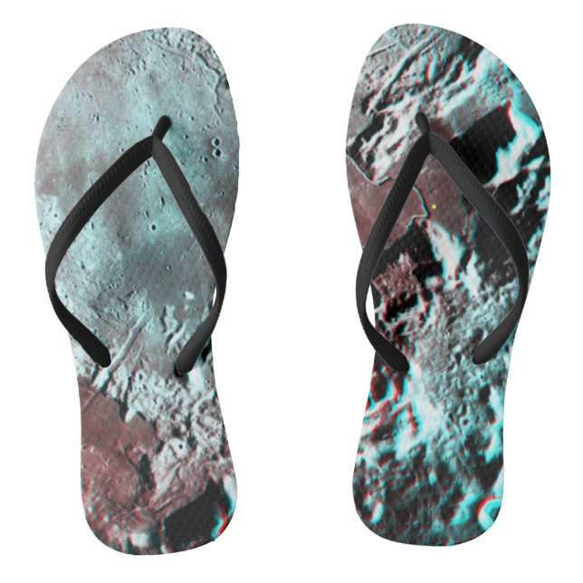 Tongs Moonscape Space Photo Anaglyph Hadley Channel (Semelle)