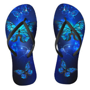 Tongs Morpho Butterfly in the Dark Background