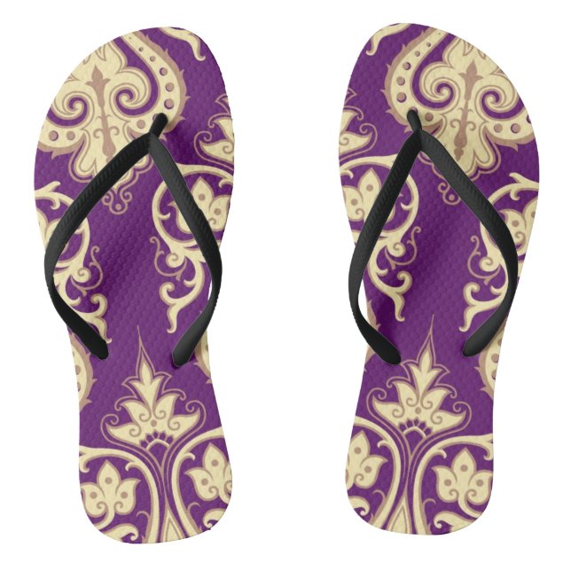 Tongs Motif 4 de damassé (Semelle)