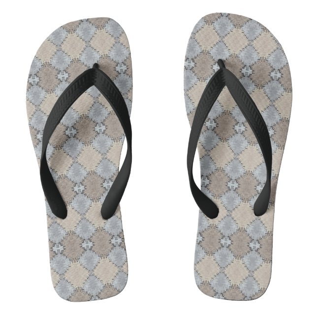 Tongs Motif à tonalité terre coupée (Semelle)