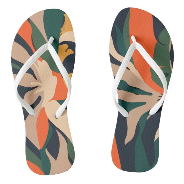 Tongs Motif Abstrait hawaïen (Semelle)