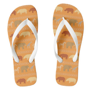 Tongs motif africain