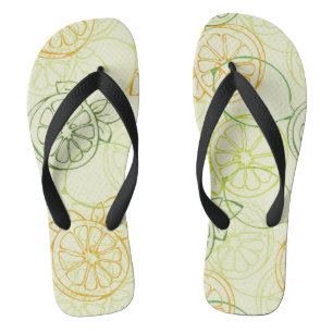 Tongs Motif au citron