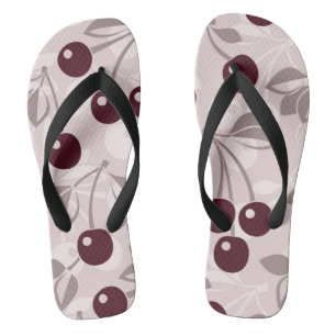 Tongs Motif aux cerises 2
