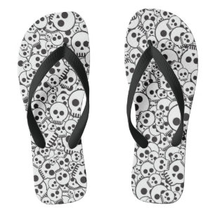 Tongs Motif aux crânes