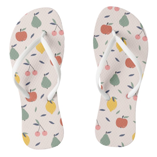 Tongs Motif aux fruits mignons (Semelle)
