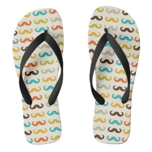 Tongs Motif avec la moustache