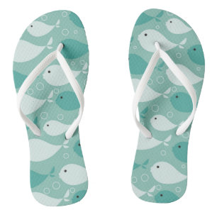 Tongs motif avec poisson 2