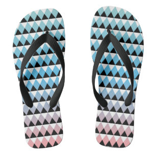Tongs Motif aztèque tribal d'Ombre