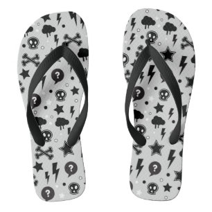 Tongs motif branché