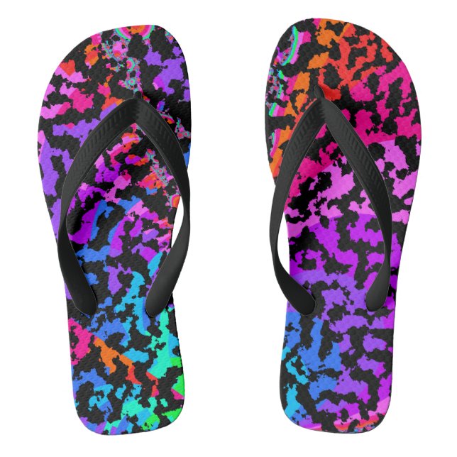 Tongs Motif Camo fractal (Semelle)