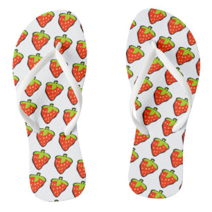 Tongs Motif Cartoon Fraises