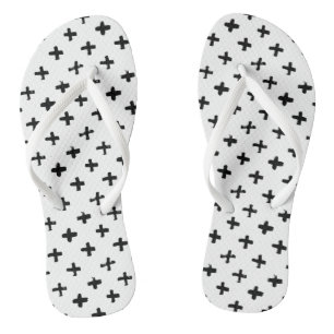Tongs Motif croisé Black Ink Stoke